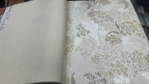 Обои с листьями серые Rebecca 15008-1 изображение 4