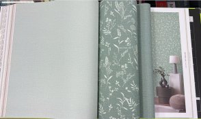 Обои однотонные, с геометрическим рисунком, с абстрактной полосой зеленые, желтые, красные, синие Spectrum Just 54472-15 изображение 1