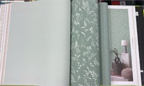 Обои однотонные, с геометрическим рисунком, с абстрактной полосой зеленые, желтые, красные, синие Spectrum Just 54472-14 изображение 1