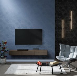 Обои синие Винтаж KM7107 изображение 2