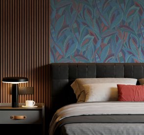 Обои для спальни серые Загадочный лес IMG4-005 изображение 1