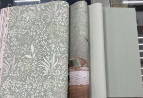 Обои однотонные зеленые Rebecca 15007-18 изображение 2