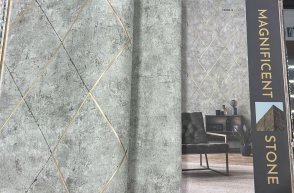 Обои для гостиной серые темные Rebecca 15006-9 изображение 4