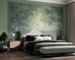 Обои однотонные зеленые Trace 97784 изображение 2