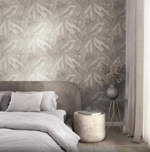 Обои с листьями для спальни Bloom 36364 изображение 1