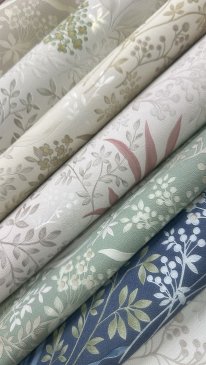 Обои с листьями серые Rebecca 15008-1 изображение 3