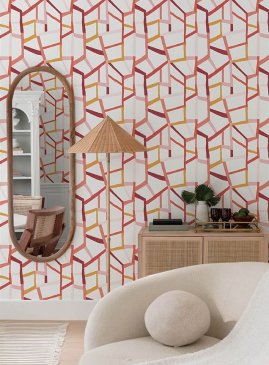 Обои с геометрическим рисунком Whimsy 4135-25846 изображение 1