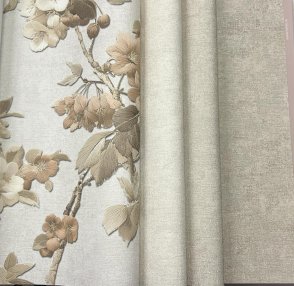 Обои с бабочками, насекомыми, с животными, в морском стиле, с листьями, с цветами, с птицами Giorgio RGI1005-2 изображение 2