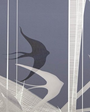 Фрески с птицами серые One 0014-S1 изображение 1