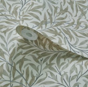 Обои Clarke & Clarke с листьями для спальни William Morris Designs W0172-03 изображение 3