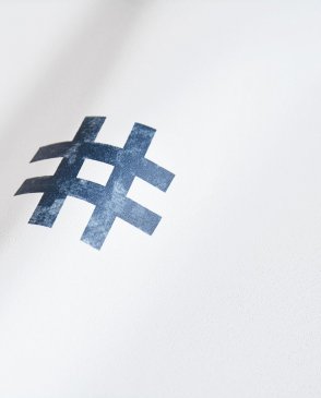 Обои с надписями, буквами с виниловым покрытием Hashtag 11037 изображение 1