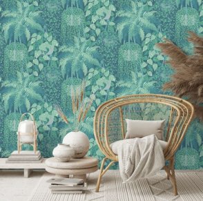 Обои с листьями для спальни Botanical 115-7022 изображение 1