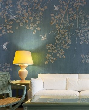 Фрески для спальни синие Wallpaper part 2 JK43-COL2 изображение 1