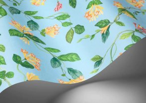 Обои флизелиновые разноцветные Hummingbirds Cream 124-3018 изображение 1