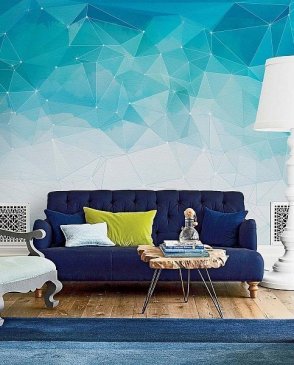 Фрески Affresco с геометрическим рисунком синие New Art RE163-COL3 изображение 1