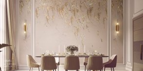 Фрески бежевые Barelief Line B0073-GL2 изображение 2