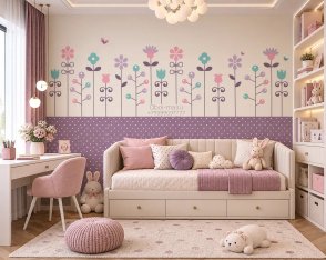 Фрески с цветами For Kids 18288 изображение 1