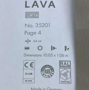 Немецкие Обои Marburg Lava виниловые Lava 35201 изображение 2