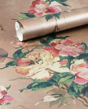 Обои 1838 Wallcoverings для спальни розовые Camellia 1703-108-03 изображение 5