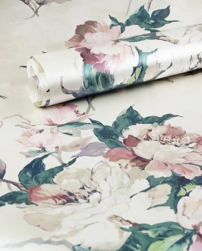Обои 1838 Wallcoverings для спальни розовые Camellia 1703-108-01 изображение 6
