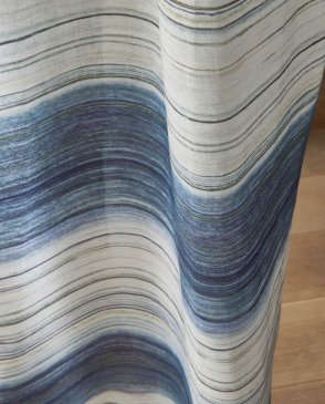 Обои с абстрактной полосой синие Kanoko W7552-03 изображение 2