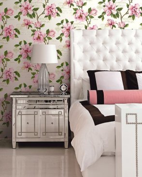 Обои Jaima Brown с цветами для спальни Charleston Home JB50402 изображение 1
