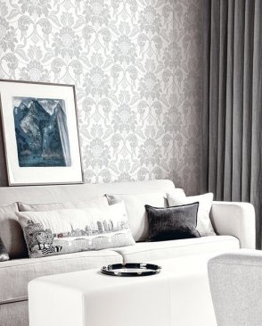 Обои Casa Mia с дамаском для гостиной Cobalt RM20300 изображение 1