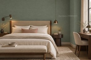 Обои под ткань зеленые Новое дизайнерское издание Bombay (The New Bombay Design Edition) 30135 изображение 5