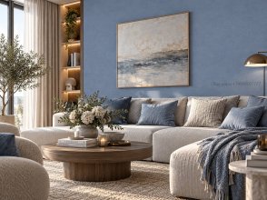 Обои однотонные синие Новое дизайнерское издание Bombay (The New Bombay Design Edition) 30138 изображение 1