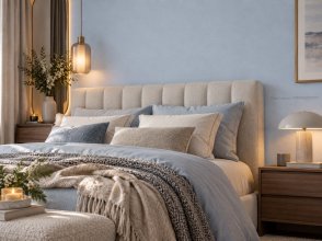 Обои под ткань голубые Новое дизайнерское издание Bombay (The New Bombay Design Edition) 30139 изображение 4