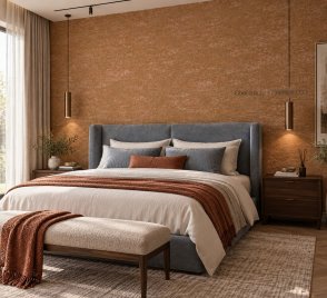 Обои однотонные оранжевые Новое дизайнерское издание Bombay (The New Bombay Design Edition) 30142 изображение 1