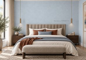 Обои под ткань голубые Новое дизайнерское издание Bombay (The New Bombay Design Edition) 30172 изображение 2