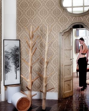 Обои Tiffany Designs с дамаском для гостиной Royal Linen 3300030 изображение 2