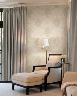 Обои Chelsea Decor Wallpapers с дамаском для гостиной Midsummer CD002057 изображение 1