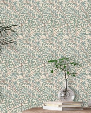 Обои Morris&Co с листьями для спальни Compilation Wallpaper 216814 изображение 1