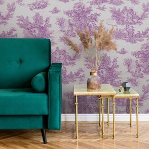 Обои сиреневые Gloockler Pompoos Provence 35626 изображение 2