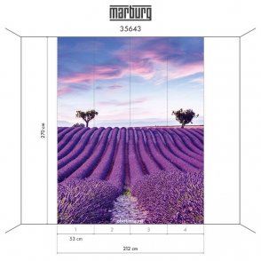 Обои сиреневые Gloockler Pompoos Provence 35643 изображение 2