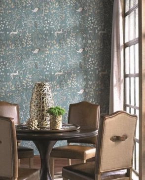 Американские Обои бумажные серые Houndstooth ML1272 изображение 1