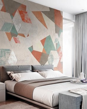Фрески с геометрическим рисунком для гостиной Trend Art ZK438-COL4 изображение 1