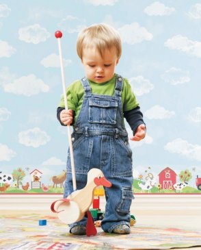 Обои детские для мальчиков голубые Sweet Dreams G90116 изображение 1