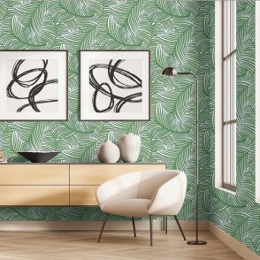 Обои для гостиной зеленые светлые Antigua AN71404 изображение 1