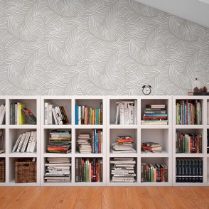 Обои с листьями серые Antigua AN71407 изображение 1