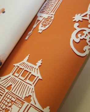 Обои Sketch Twenty3 оранжевые Pagoda MH00416 изображение 3