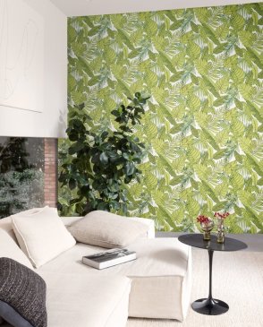 Обои Khroma Zoom для спальни зеленые La Vie En Rose LAV105 изображение 1