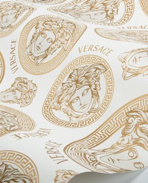 Обои золотые с виниловым покрытием Versace 5 38611-5 изображение 3