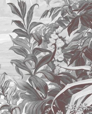 Фрески с листьями для спальни One 0006-B изображение 1