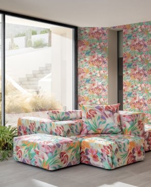 Обои с акварельными цветами для спальни Missoni Home 3 10221 изображение 1
