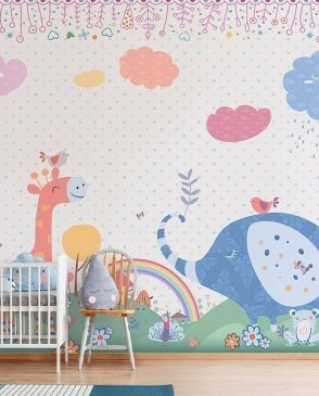 Фрески для малышей разноцветные Сказки Affresco DP694-COL1 изображение 1