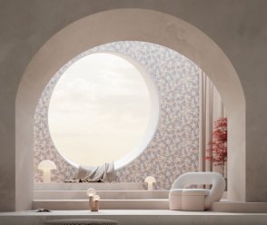 Обои голубые Крафт CRF5-002-1 изображение 2