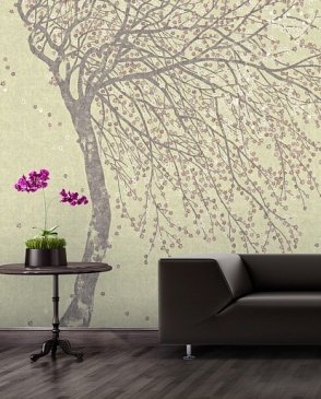 Фрески с листьями для спальни Ethno aff703-col481 изображение 3